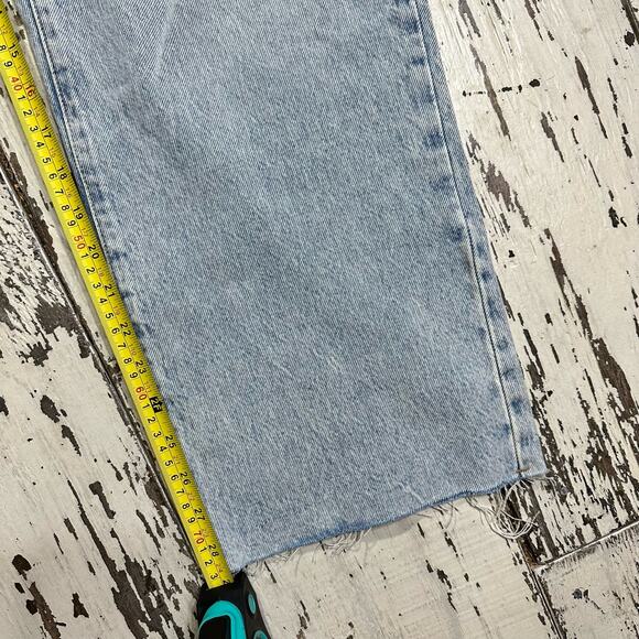 Garage Denim 90s Straight Droit Annees Jeans Size 13 Short Britney Blue - Picture 6 of 8